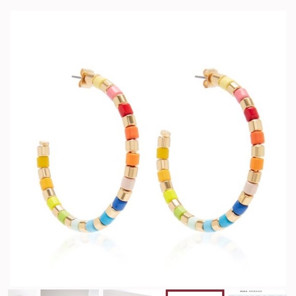 Roxanne Assoulin Jewelry - Roxanne Assoulin NWOT Golden Rainbow Hoop Earrings